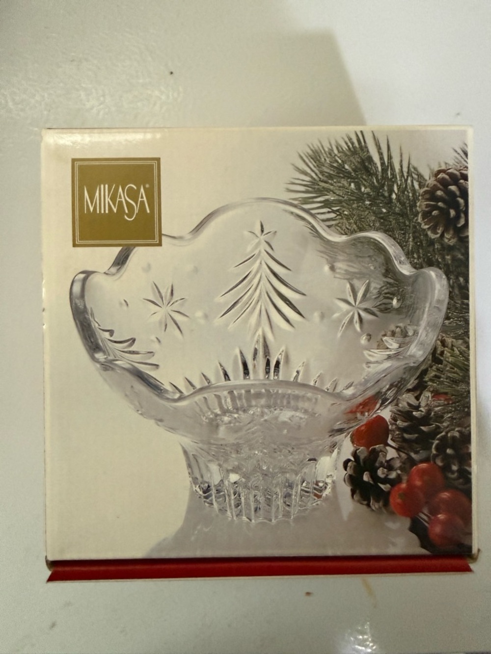 Mikasa Christmas Night 6" footed bowl